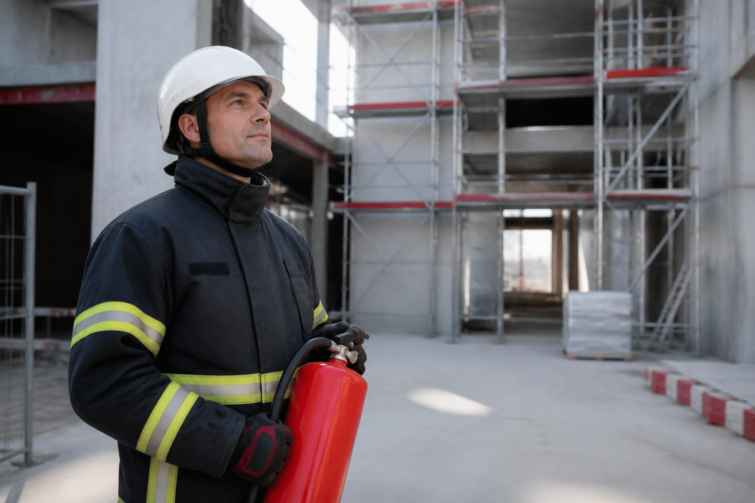 Baustelle als Einsatzbereich für Brandwachen