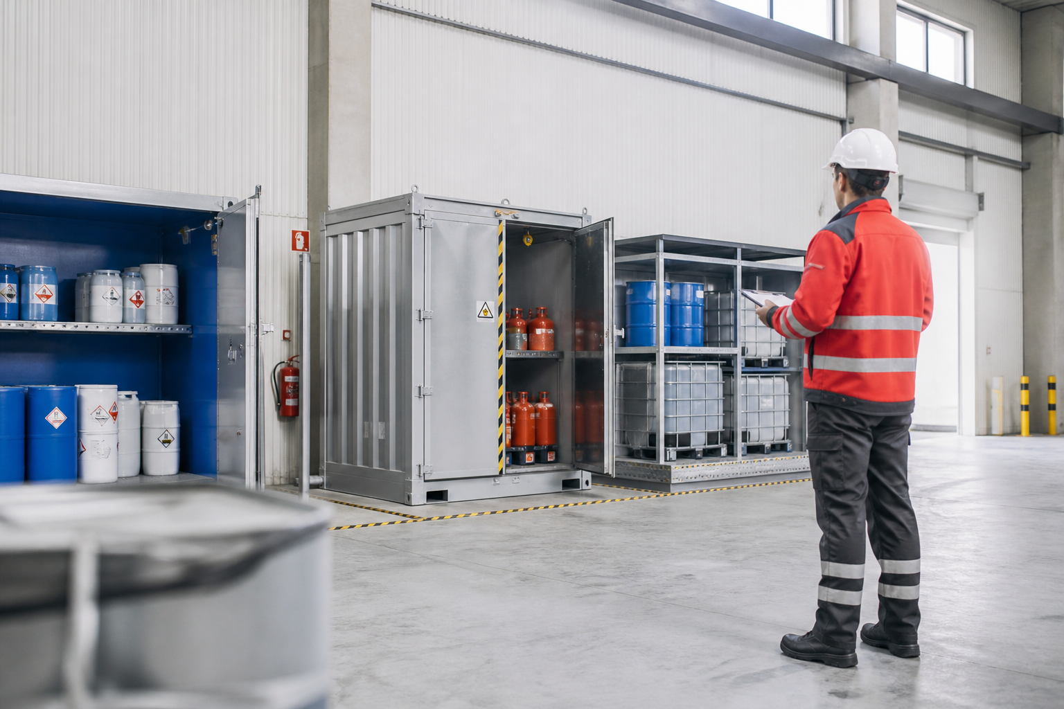 Industrieanlage als Einsatzbereich bei Lagerung von Gefahrstoffen